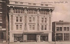 Springfield Missouri Landers Theatre Storefronts Shop Windows 1912 Postcard