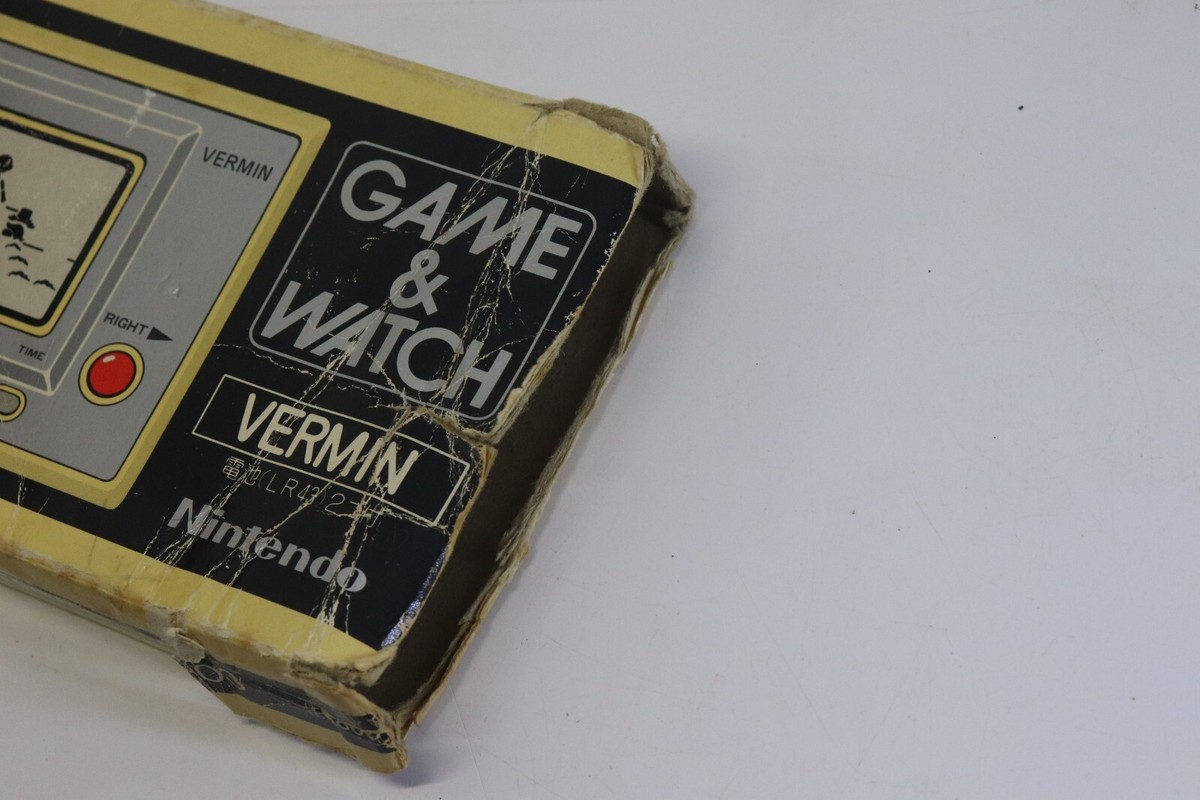Nintendo Game & Watch Silver Vermin Mt-03 Made in Japan 1980