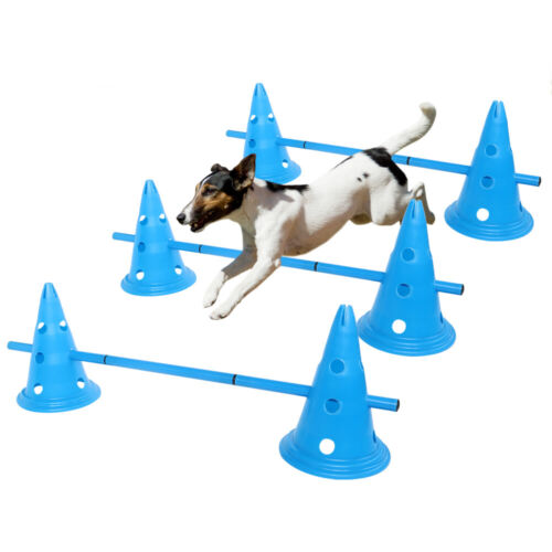 Set of 3 Dog Agility Equipment Jumps Kit Indoor Outdoor Pet Training Sets Course - Picture 1 of 12