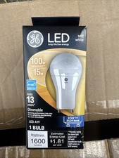 GE Soft White a19 Dimmable GU24 100w/15w 1600 Lumens 2700k