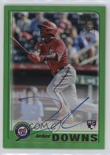 2023 Topps Archives 2001 Fan Favorite Green Foil 69/99 Jeter Downs Auto 1gt6
