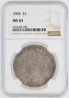 1896 Morgan Silver Dollar NGC MS63 S$1 Philadelphia Mint No Reserve