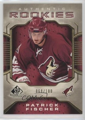 2006 SP Game Used Edition Authentic Rookies Gold Patrick Fischer Rookie RC 1o3