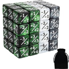 48 PCS Magic Counter Dice Life MTG Counters Dice Set Bulk Buff Tokens D6 Dice...