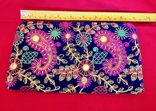 Pakistani / Indian Traditional Multicolor Embroidered Bag Purse/clutch New