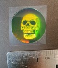 Vintage Stickers 3D Holographic Skull Halloween Sticker Polaroid VERY RARE HTF — photo 2