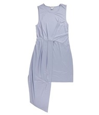 bar III Womens Asymmetrical Drape Bodycon Dress, brunerablue, M