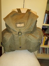 Zaino militare da artigliere , esercito Italiano anni 80 in canapone , Vintage