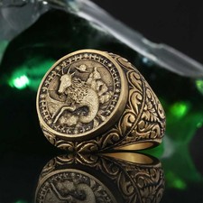 Capricorn Zodiac Silver Ring