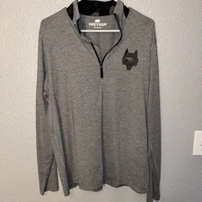 Greyson Men's Active Sport Golf Performance 1/4 Zip Pullover Gray Cooling