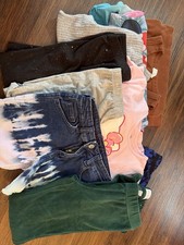 Lot Of 9 Girls Clothings Bundler Shorts Jeans Dress Hello Kitty Outfit Size 12