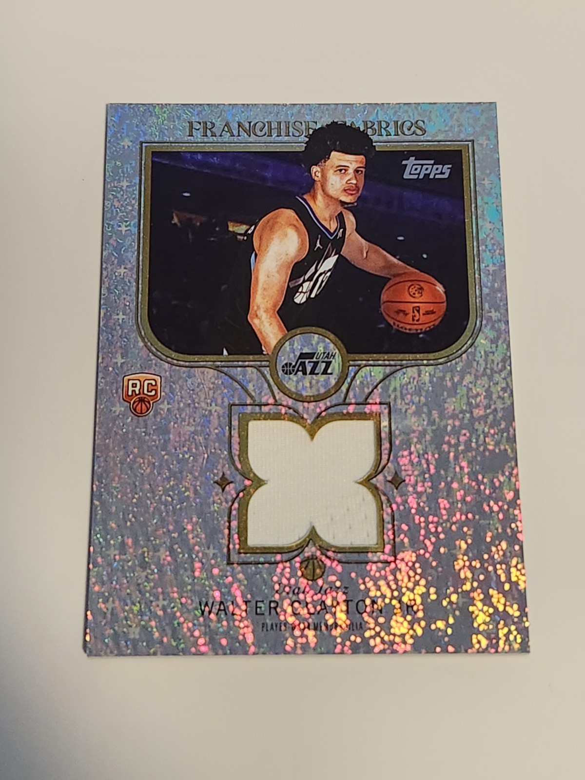 2025-26 Topps WALTER CLAYTON JR. RC #FF-WC Franchise Fabrics Player Worn Relic