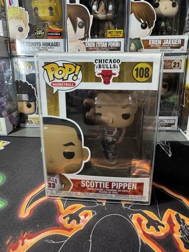 Funko Pop! Scottie Pippen Chicago Bulls NBA Collectible Figure #108 w/Protector