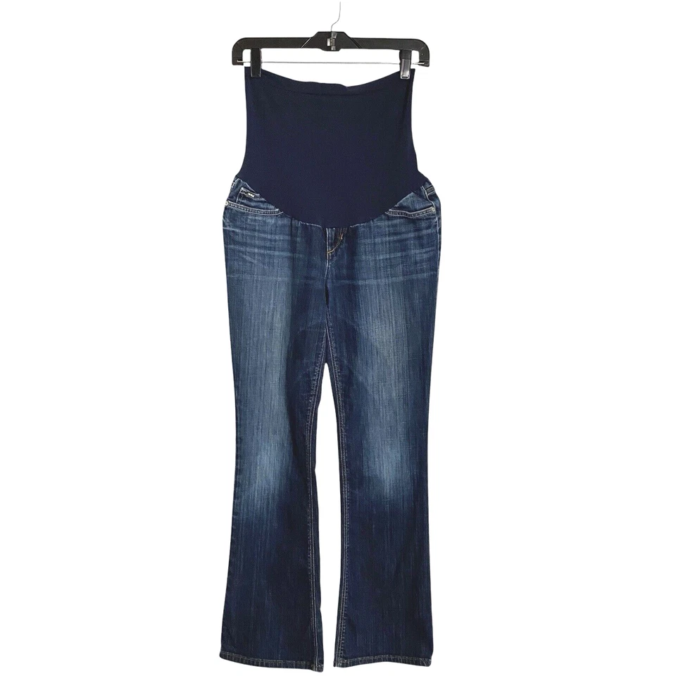 Joes Provocateur Denim Jeans Womens Maternity 29 Darker Distressed Boot Cut - Image 3 of 4