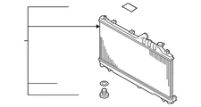 Genuine Subaru Radiator Assembly 45111AJ07A
