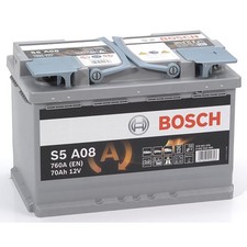 Autobatterie BOSCH S5 12V 70Ah A08 AGM Batterie für Start-Stop 0 092 S5A 080