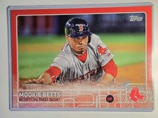 2015 Topps 5x7 Image Variation And Base Mookie Betts #389 Both Numbered 7/10