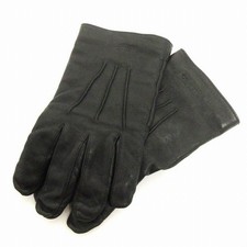 Coach Leather Gloves Black Accessories GY18 Ladies