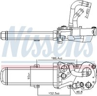 KÜHler AbgasrÜCkfÜHrung Nissens 989412 FÜR VW
