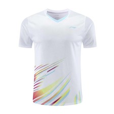 Li Ning Table Tennis Badminton T-shirt Men's Sports Short Sleeve Tee Top 122701