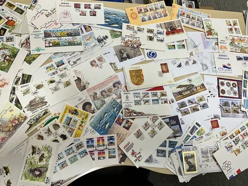 Jersey FDC large lot over 100 covers xx87