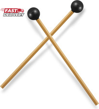 Luomorgo 2 Pcs Glockenspiel Mallets, Xylophone Mallets Rubber Bell Mallets Percu