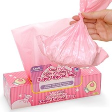 Amazing Odor Sealing Baby Diaper Disposal Bags - Durable and Unscented Size:...