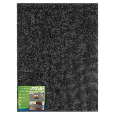 Dog Door Mat for Muddy Paws, 48'' x 36'' Chenille Absorbent Front Door Mat Insi...