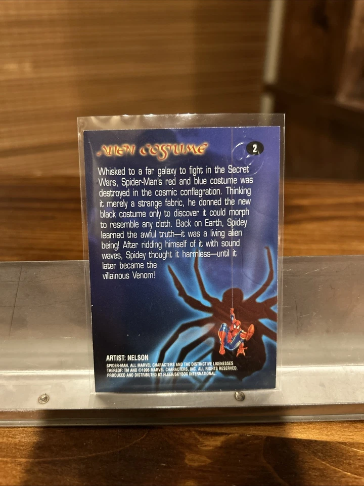 1996 SkyBox Premium Spider-Man #2 Alien Costume - - Image 2 of 2