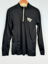 Wake Forest University Colosseum Black Quarter zip pullover Men's Small