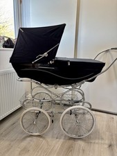 Navy Blue Silver Cross Kensington Heritage Pram