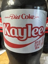 Share a Coke with   Kaylee    2025 Personalized Gift Coca Cola Bottle 20oz Diet