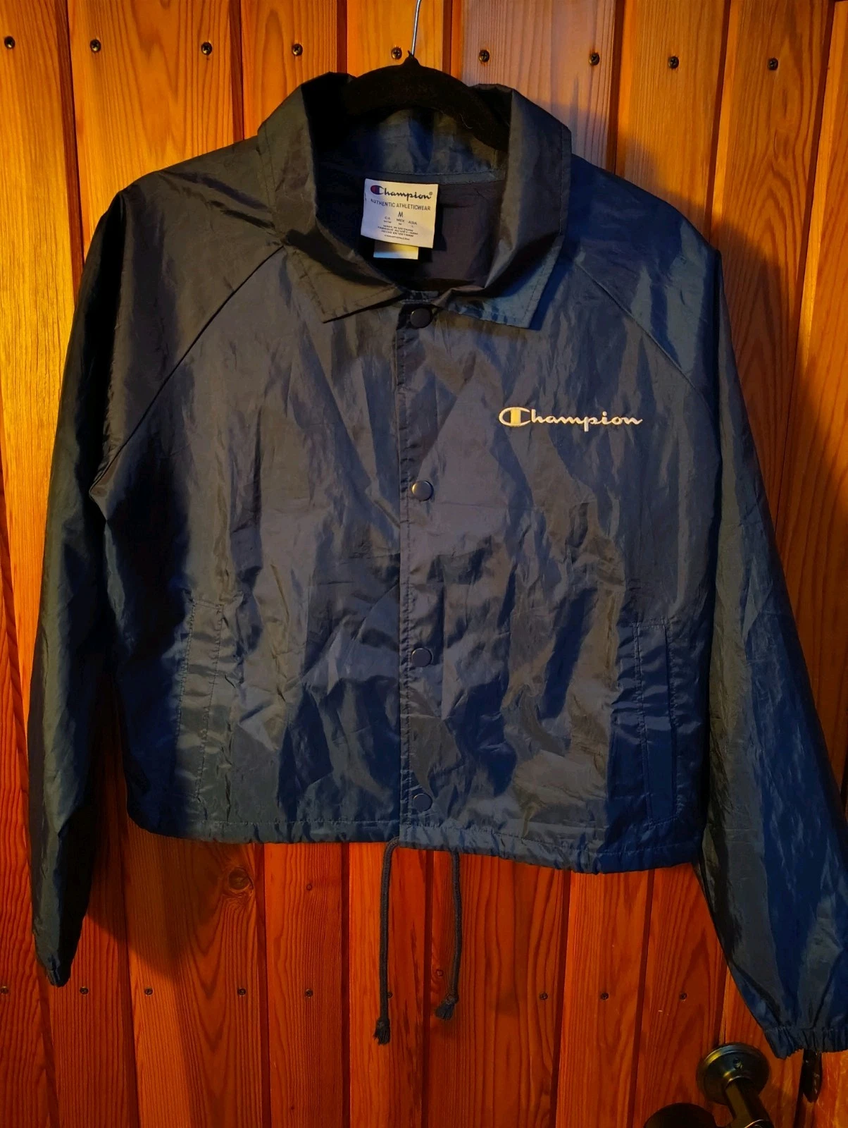 COACH Giacca riscaldante da allenatore ritagliata idrorepellente Heritage da donna taglia media