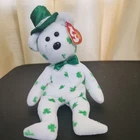 Ty Beanie Baby O’FORTUNE St Patricks Bear Vintage Stuffed Plush Bear