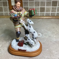 Red Badge Of Courage- FIREMEN - Canines Christmas- 8” Tall - Numbered -