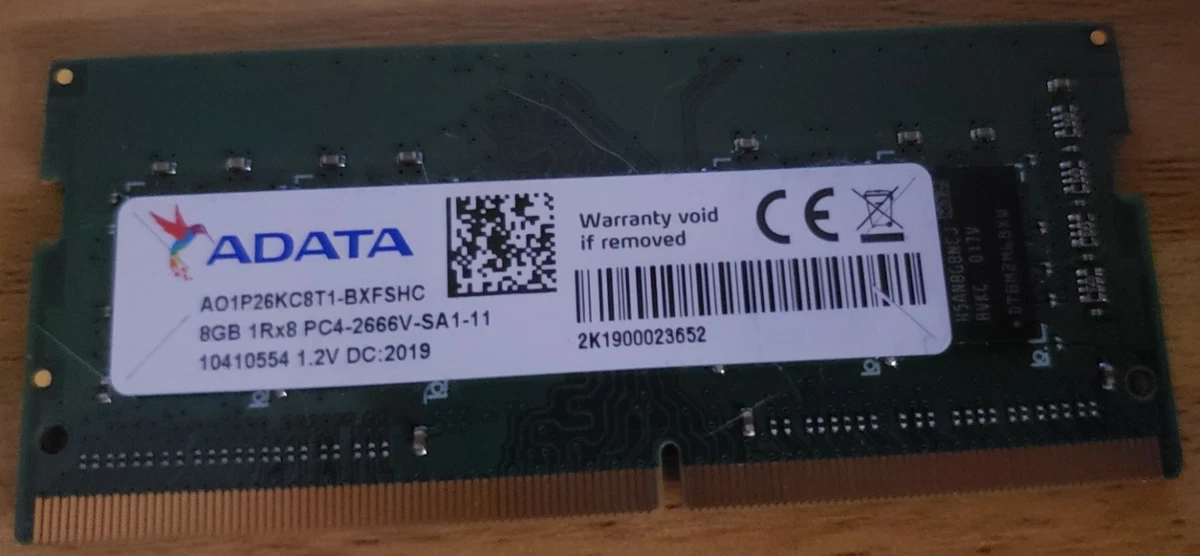 ADATA DDR4 SDRAM 8 GB Capacity per Module Memory (RAM) for sale | eBay