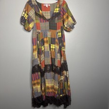URBAN OUTFITTERS Women’s Size XS Hobo Chic Patchwork Ruffle Maxi Dress