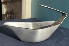 Vintage Chichester stainless steel sauce/gravy boat collectible modernist design