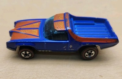 Vintage Hot Wheels Redline 1973 Blue Breakaway Bucket Flying