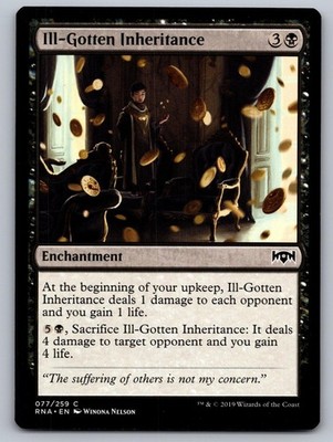 Ill-Gotten Inheritance 77 Common Ravnica Allegiance Magic: The Gathering NM