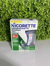 New Nicorette Mini Lozenges PeppermInt Flavor 4mg - 81 Ct Exp 2027