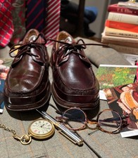 DETAILED SPERRY GOLD CUP TOP-SIDER CORDOVAN DEERSKIN LEATHER BOAT DECK SHOE 13 M