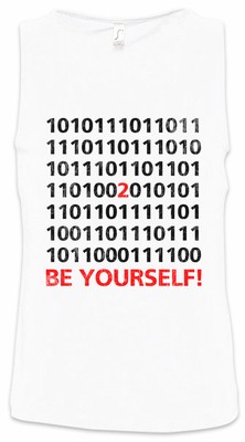 Be Yourself Binary Herren Tank Top Code Binär Informatiker Programmierer PC