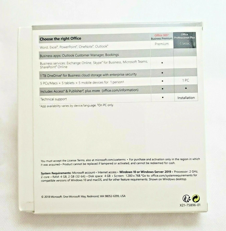 Microsoft ​Office 2019 Professional Plus - DVD - New Sealed Retail Package - Image 3 of 3