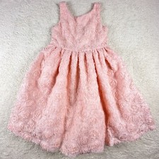 Janie and Jack Special Occasion The Rosette Party Dress Rose Multiple Sizes