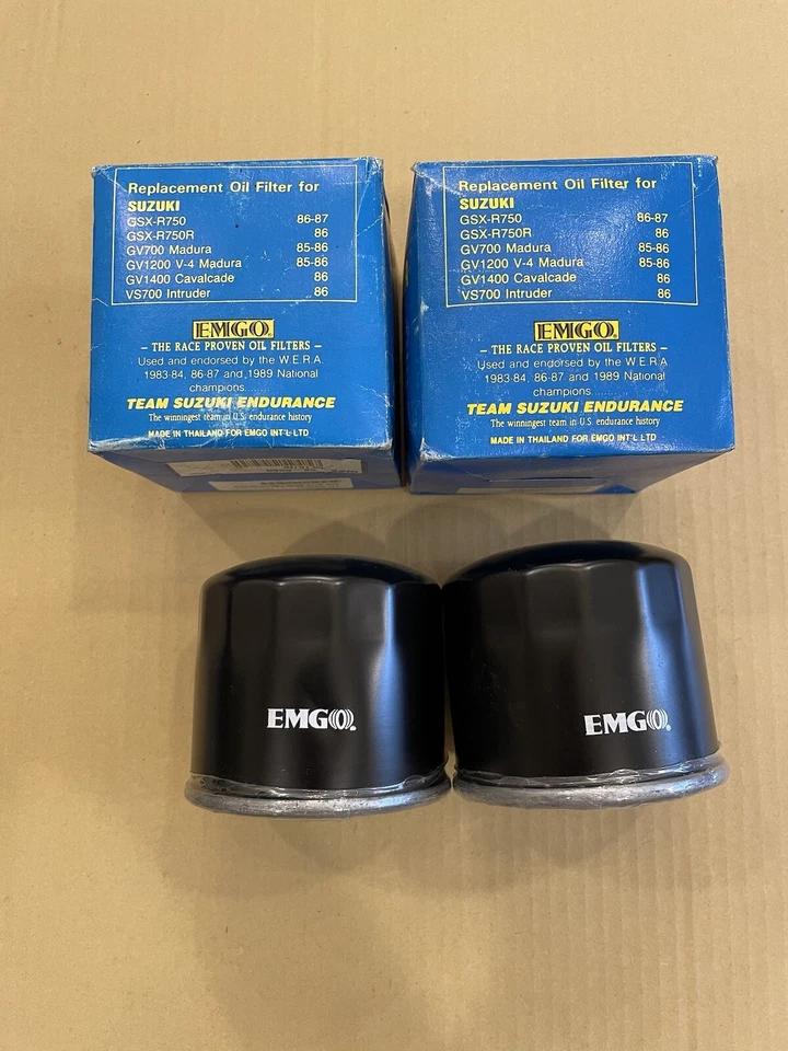 Filtro de aceite EMGO 10-55600 Suzuki GSX-R750 GV700 GV1200/1400 VS700 Intruder Foto 3 de 4