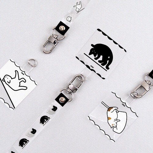 My cat Tag Strap Holder for iPhone All Smart Phone Korea made - 第 2/13 張圖片