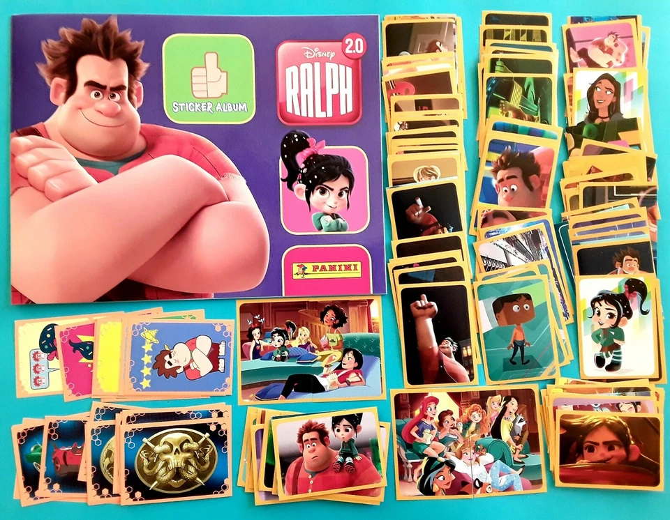 Ralph 2.0 Album français vide  + Set incomplet non collé Panini Disney 2018 - Photo 1/1
