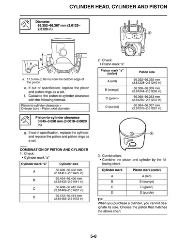 Yamaha Service Workshop Shop Manual Book 2021 YZ250X. - Bild 5 von 12