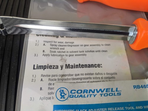 #az769 Cornwell Tools rb4651 Truck Brake Slack Adjuster Set Orange Double Square - Picture 9 of 12